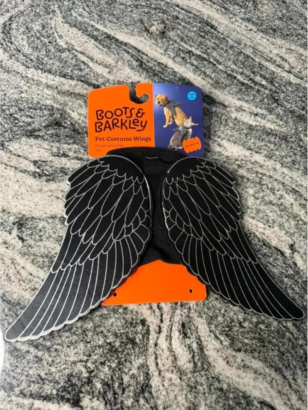 Boots & Barkley Pet Angel Wings Costume Reflective XS XXS Halloween Dog Cat NWT